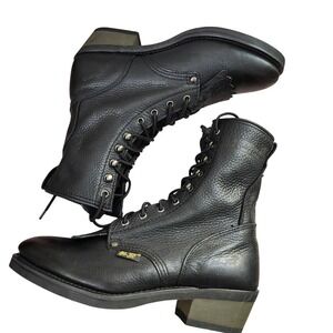 Ad-Tek Western Work Packer 8.5W Soft Toe Leather Lace-up Tumbler boots